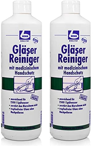 2x Dr. Becher Gläser Reiniger Med. 1 Liter
