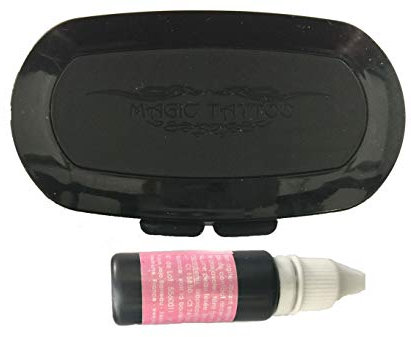 Encre De Tatouage Temporaire 15 ML + Encreur Magic Tattoo -Pierre Tatouage Temporaire Ephémère Magic Tattoo