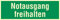 Notausgang freihalten Rettungswegschild Schild Nachleuchtend ASR A1.3-300x100mm