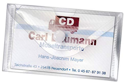 Veloflex Visitenkartenetui Crystal/2229000 90x55mm transparent