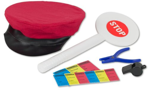 VEDES Großhandel GmbH - Ware 80401868 Schaffner-Spielset, 5 teilig, Rot