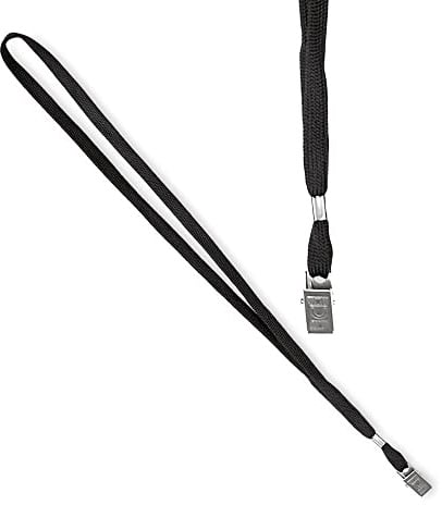 LEBEZ 100 cordoncini nero per portanome 46x1cm art. 31-093