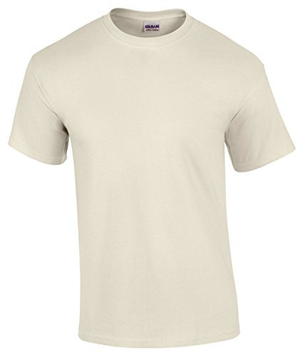 Gildan Mens Heavy Cotton Short Sleeve T-Shirt (L) (Natural)