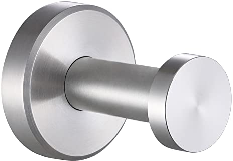 APLusee Handtuchhaken aus gebürstetem Nickel, 304 Edelstahl, für Badezimmer, robuster Handtuchaufhänger, Wandmontage