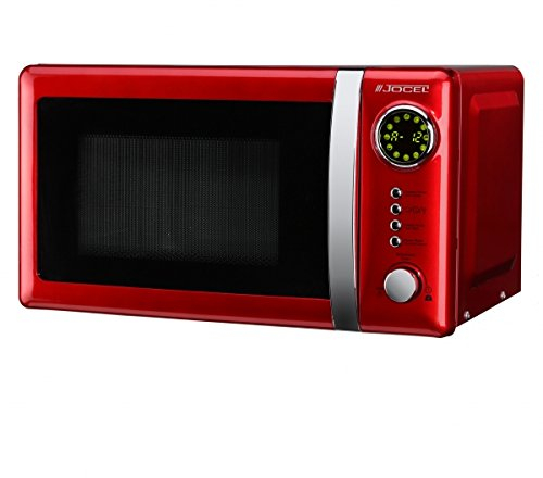 Jocel JMO001344 Microondas rojo, 700 W, Aluminio