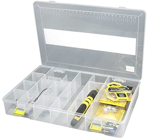 Spro Tackle Box 35x22x5cm - Tacklebox für Gummiköder & Wobbler, Angelbox für Gummifische & Blinker, Kunstköderbox, Köderbox
