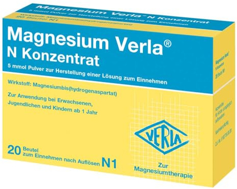 MAGNESIUM VERLA N Konzentrat Plv.z.H.e.L.z.Einn. 20 St