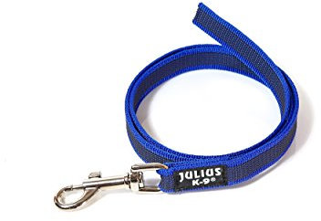 IDC Color & Gray gumierte Leine, 20 mm x 1 m ohne Schlaufe, Blau-Grau
