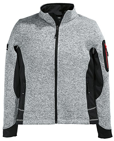 FHB Strick-Fleece Marieke Größe M, 1 Stück, grau/schwarz, 79596-1120-M