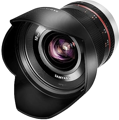 Obiettivo con messa a fuoco manuale Samyang 12mm F2.0 per Canon M - nero