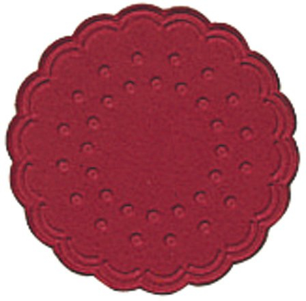 Tassenuntersetzer - Ø 7,5 cm, bordeaux, 25 Stück