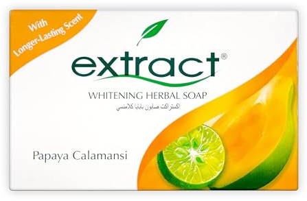 Extract Lightening & Brightening Papaya Calamansi Lotion 200ml + 2 x Extract Skin Lightening & Brightening Herbal Soap Papaya Calamansi