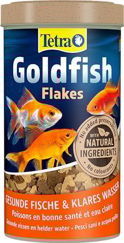 Tetra Goldfish Flakes - Mangime in fiocchi per tutti i pesci rossi e altri pesci d'acqua fredda, lattina da 500 ml
