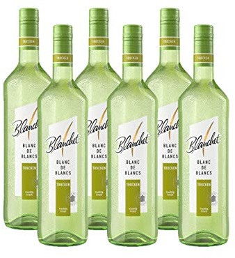 Blanchet Blanc de Blancs Trocken - Trockener Weißwein (6 x 750 ml)
