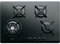Whirlpool AKT 5000/NB hobs - hobs (Integrado, Gas, Vidrio, Giratorio, 68 cm, 51 cm)