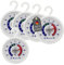 Lantelme Thermomètre monde 5 pièces thermomètre de réfrigérateur également pour crochet de congélateur et thermomètre de réfrigérateur autocollant 4951