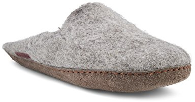 glerups dk Unisex - Baby Hausschuhe,Kleinkinder Hüttenschuhe,Ledersohle,lammfell Schafwolle warm Winter Slipper,Violett,21 EU / 4 UK Child