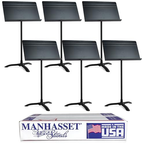 Manhasset Symphony Notenpult 6 Stück (schwarz) 4806