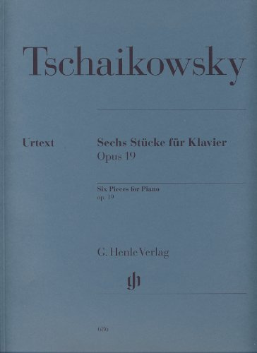 TCHAIKOVSKY - Piezas (6) Op.19 para Piano (Urtext)