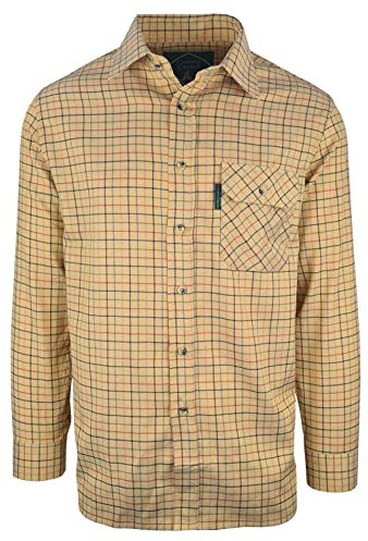 Country Classics Mens Long Sleeve Shirts- Balmoral Mustard - L