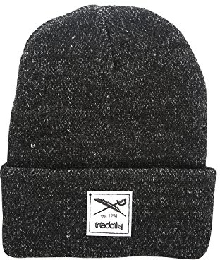 Iriedaily Smurpher Heavy Beanie, schwarz meliert, One Size