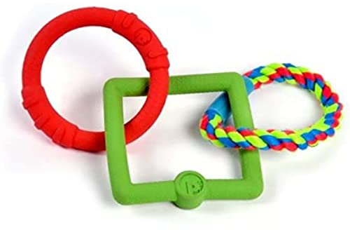 Petface (Toyz by Petface) Triple Tug Ring Dog Toy, Small
