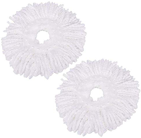 ARSUK Mop and Buckets Sets with 4 Extra Microfibre Heads – 360° Rotating Spin Mop with Wringer System – Adjustable Stainless Steel Handle for Home, Office, Tiles, Wood, Laminate Floors Cleaning