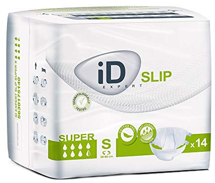 iD Slip Super Small All-in-One Incontinence Briefs | 1 Pack of 14 | Incontinence Briefs, All-in-One Incontinence Briefs, Moderate to Heavy Incontinence, Adult Diapers, Incontinence Protection