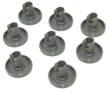 Tricity Bendix Dishwasher Lower Basket Wheel Pack Of 8. Genuine part number 50286965004