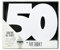 HOX Collection Celebrate in Style White Wooden 50th Birthday Signature Age Plaque with Black Marker Pen Freestanding White Wrapped Numbers to Sign Perfect Personalised Gift for Birthdays