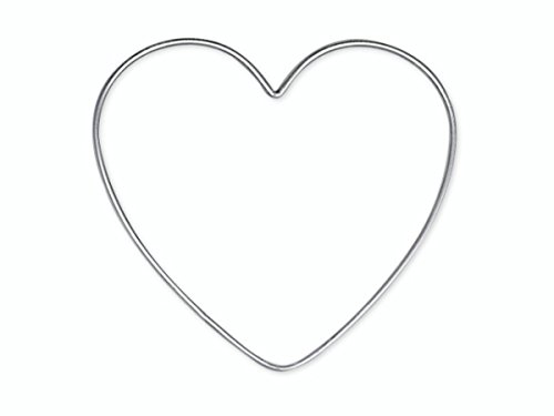 KnorrPrandell 20 cm — 1 Stück Silberdraht in Herzform, Silber