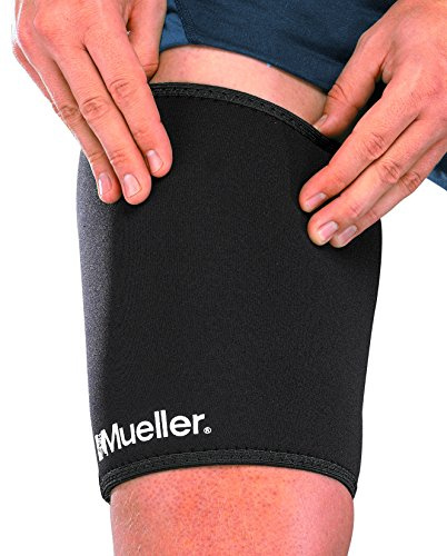 Mueller Oberschenkelschützer Neopren, Größe S, schwarz