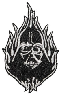 alles-meine.de GmbH Star War Darth Vader 6,1 cm * 10 cm Bügelbild Aufnäher Applikation The Clone Wars Starwars Emblem