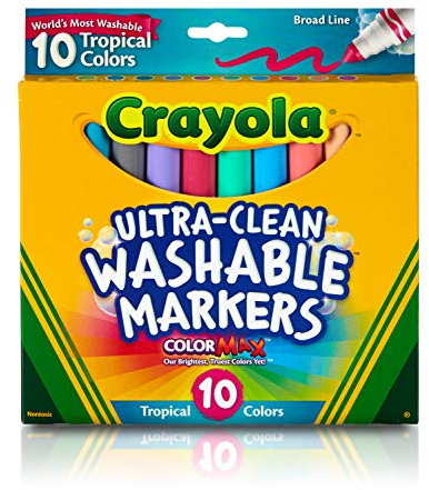Markers Washable B/L TROPCL 10P