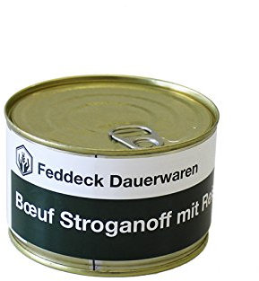 Plato precocinado en lata, Ternera Stroganoff, 400 g