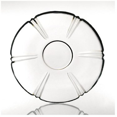Teller Obstteller Flache Schale Nadine Transparent 28 cm Kristall