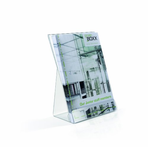 Durable Aufsteller/Prospektspender, für DIN A5 Informationen, 2 Stück, farblos, 859519