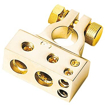 Batterieklemme 1 x 35 mm² + 1 x 20 mm² + 2 x 10 mm² plus Pol gold
