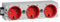 Steckdose 3-fach Wago C-Profil rot HAGER GS30003020