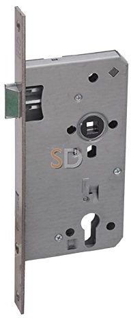 Basi 9790-6522 Einsteck-Zimmertürschloss Silber, Multicolor