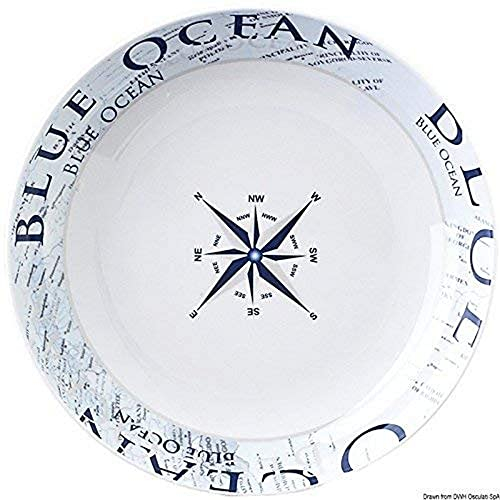 BRUNNER 0830026N.C8C Assiette creuse, design bleu océan