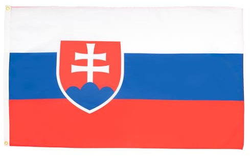 AZ FLAG - Flagge Slowakei - 150x90 cm - Slowakische Fahne 90 x 150 Cm Feiner Polyester - Flaggen