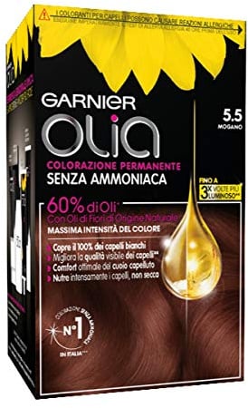 Garnier Olia Colorazione Permanente, 5.5 Mogano - 1 Pacco