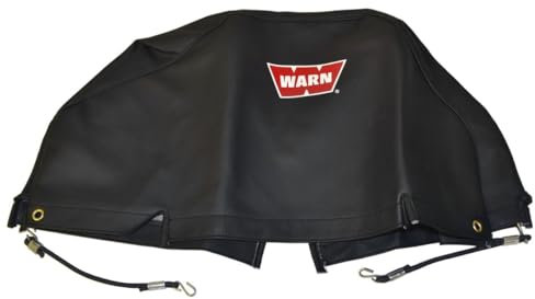 WARN 13917 Weiche Windenabdeckung mit Bungee-Schnurverschlüssen für 9.5ti und XD9000i Winden, schwarz