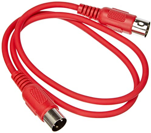 Adam Hall Cables 3 STAR MIDI 0075 RED - Cavo MIDI 0,75 m rosso