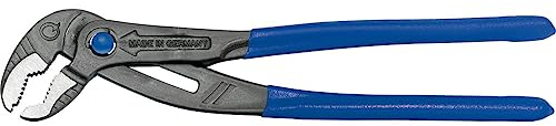 SW-Stahl 41725L Wasserpumpenzange, 250 mm I Verstellbare Zange I Chrom-Vanadium Zange I Zange für Reparatur I Titan Finish rostfrei I Zange mit Sicherheitsmechanismus