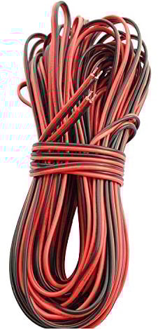 LitaElek 20m 22AWG 2-Pin LED Streifen Verlängerungskabel 2 polig LED Band Verlängerung Kabel LED Strip Extension Cable DC 12 Volt Anschlusskabel Verbinder für LED Stripe und DC 5V 12V 24V Geräte