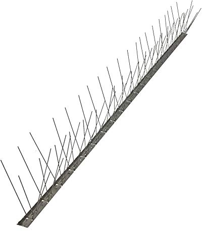 Einside AISI 304 - Pinchos Anti Palomas, 80 Puntas de Acero Inoxidable, Caja de 25 m Base Flexible