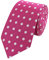 Fabio Farini - Herren Krawatte in 6cm/8cm Breite - Eleganter Schmaler Schlips für jeden Anlass - 6cm Rosa Weiß