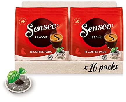 Senseo Pads Classic, 10 x 16 Getränke, 160 Kaffeepads